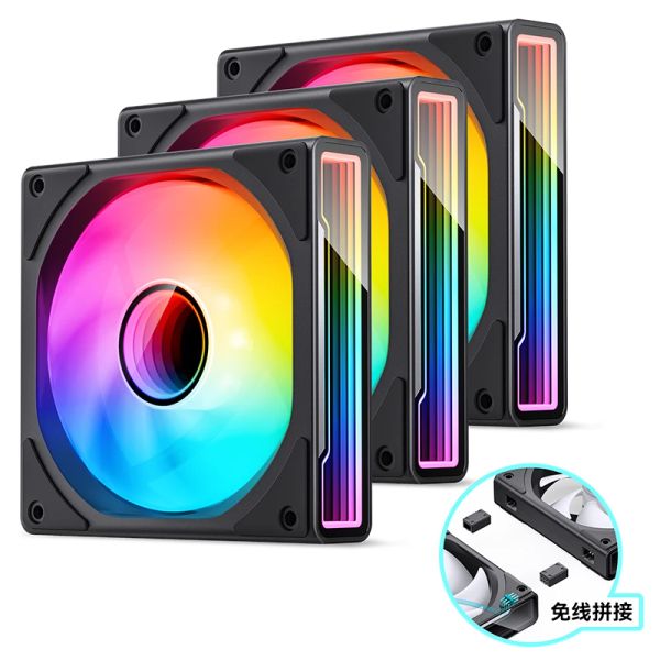 QUẠT TẢN NHIỆT PC JONSBO ZK-120B BLACK (3IN1)