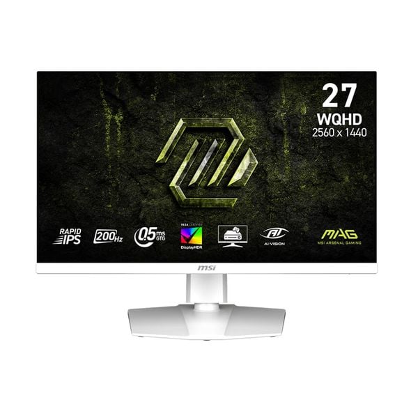 Màn Hình MSI MAG 274QRFW E20 (27 inch - IPS - 2K - 200Hz - 0.5ms - Trắng)