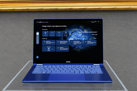 Laptop MSI Prestige 14 Flip AI+ Vincent Van Gogh Edition Starry Night Over the Rhône - 260VN