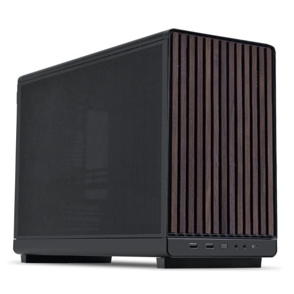 Case Lian Li A3-mATX Wood Edition Black | White