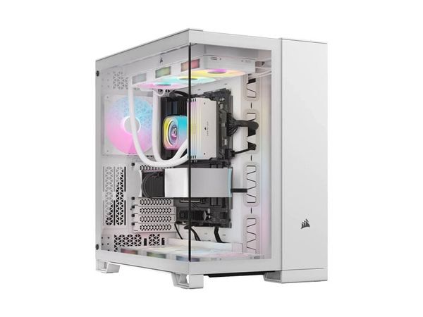 Vỏ case máy tính Corsair 6500X Tempered Glass Mid-Tower White
