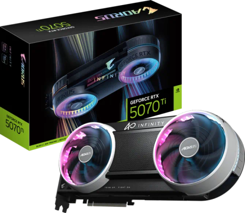 VGA Gigabyte GeForce RTX 5070 Ti AORUS INFINITY 16GB GDDR7 (GV-N507TAORUS IF-16GD)