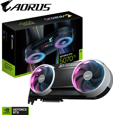 VGA Gigabyte GeForce RTX 5070 Ti AORUS INFINITY 16GB GDDR7 (GV-N507TAORUS IF-16GD)