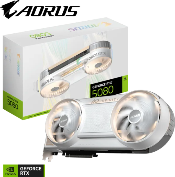 VGA Gigabyte GeForce RTX 5080 AORUS INFINITY WOOD 16GB GDDR7 (GV-N5080AORUSIF WD-16GD)