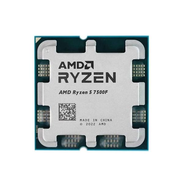 CPU AMD Ryzen 5 7500F (AMD AM5 | 6 Core | 12 Thread | Base 3.7Ghz | Turbo 5.0Ghz | Cache 38MB | No iGPU)