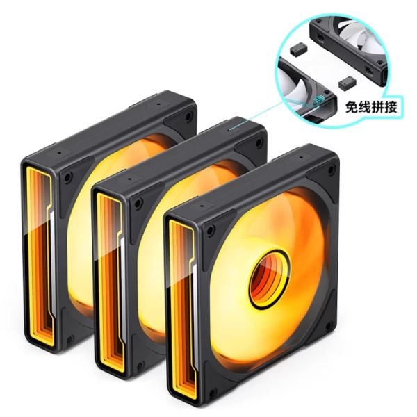 QUẠT TẢN NHIỆT PC JONSBO ZK-120B BLACK (3IN1)
