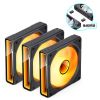 QUẠT TẢN NHIỆT PC JONSBO ZK-120B BLACK (3IN1)