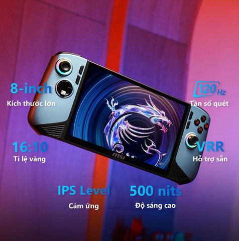 Máy chơi game cầm tay MSI Claw 8 EX AI+ CG3M-070VN