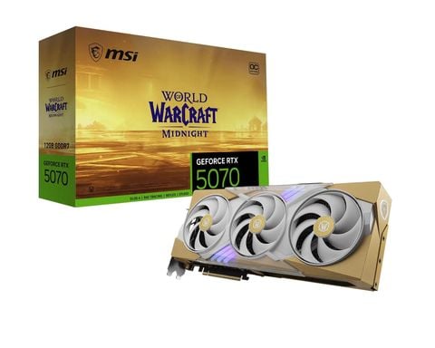 VGA MSI GeForce RTX 5070 12G World of Warcraft MIDNIGHT LIGHT EDITION OC