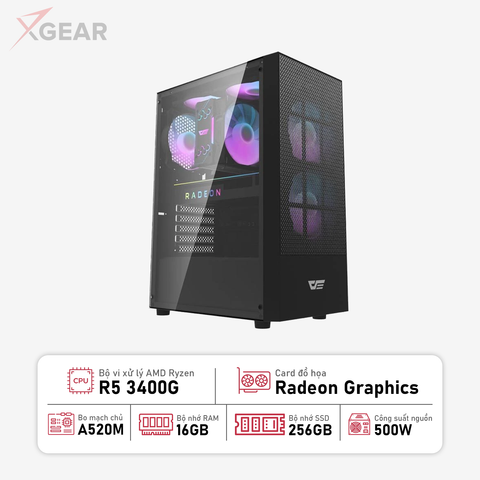 PC XG-Basic 01 (AMD R5 3400G - 16GB RAM - 256GB SSD)