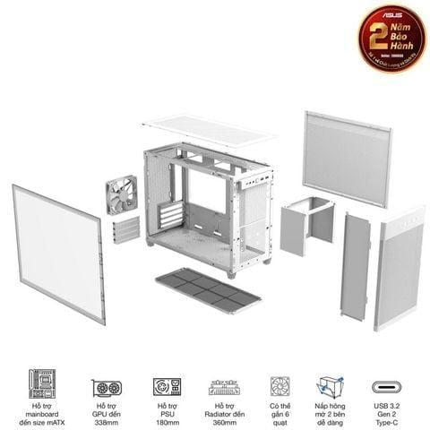 Case Asus Prime AP201 TG Black Edition – mATX