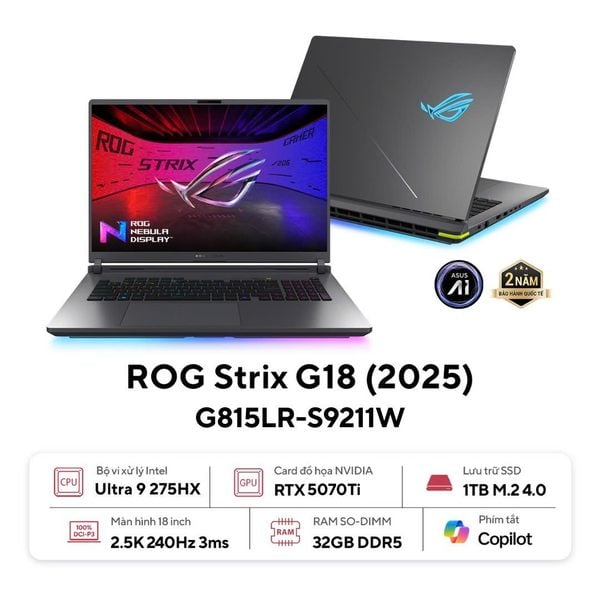 Laptop Gaming ASUS ROG Strix G18 G815LR-S9211W