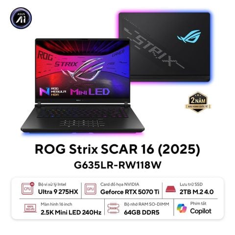 Laptop Gaming Asus ROG Strix SCAR 16 G635LR-RW118W