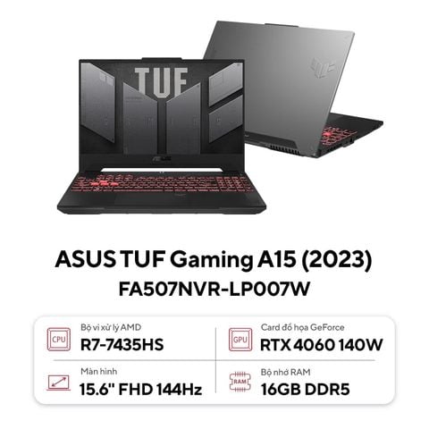 Laptop Gaming Asus TUF A15 FA507NVR-LP007W