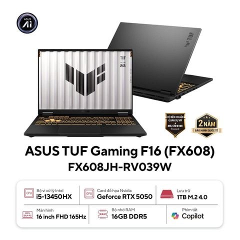 Laptop ASUS TUF Gaming F16 FX608JH-RV039W