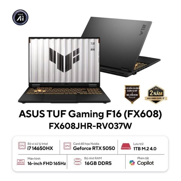 Laptop ASUS TUF Gaming F16 FX608JHR-RV037W