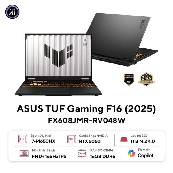 Laptop ASUS TUF Gaming F16 FX608JMR-RV048W