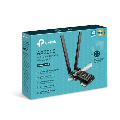 Card WiFi TP-Link Archer TX55E AX3000 | WiFi 6, Bluetooth 5.2