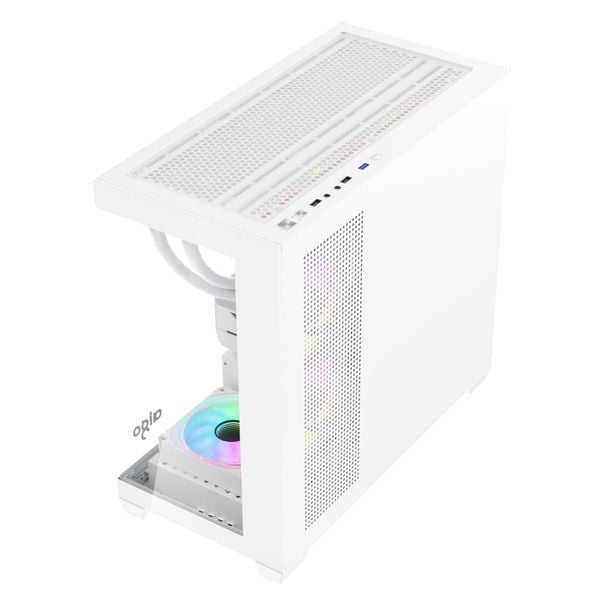 Case Aigo C218M (mATX | Trắng, Đen | Không Fan)