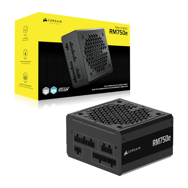 Nguồn máy tính Corsair RM750e ATX 3.1 Cybenetics Gold - Full Modul - 750W