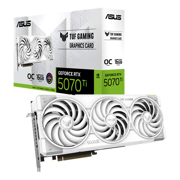 VGA ASUS TUF Gaming GeForce RTX 5070 Ti 16GB GDDR7 White OC Edition