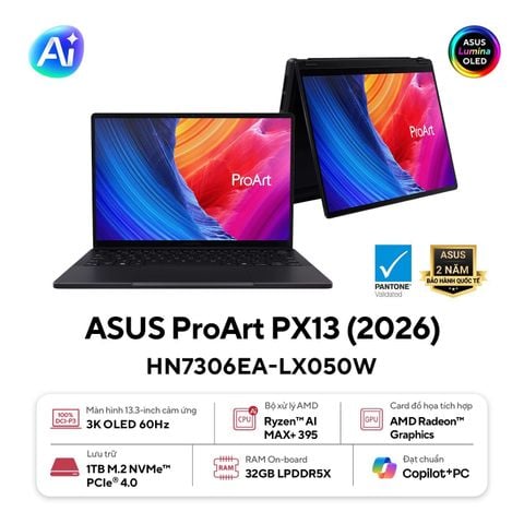 Laptop ASUS ProArt PX13 HN7306EA LX050W (Ryzen AI MAX+ 395 | Radeon Graphics | 32GB | 1TB | 3K OLED)