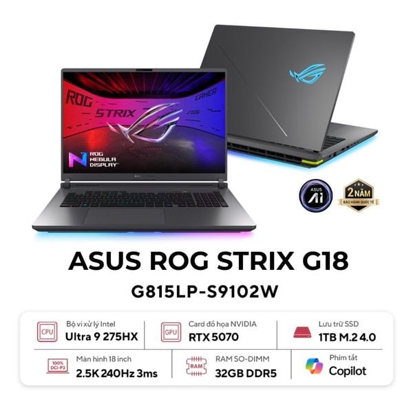 Laptop Gaming Asus ROG Strix G18 G815LP-S9102W