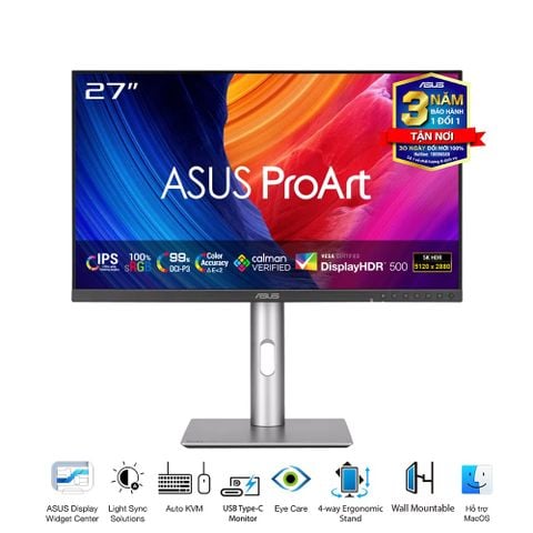 Màn hình đồ họa Asus ProArt PA27JCV (27 inch | IPS | 60 Hz | 5ms | 5K)