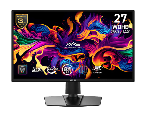 Màn hình MSI MAG 272QP QD-OLED X24 (27 Inch/ QD-OLED/ WQHD/ 240Hz/ 0.03ms)