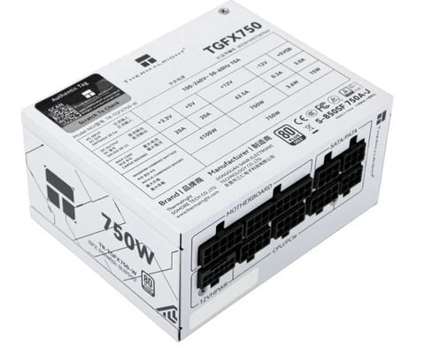 Nguồn Thermalright SFX TGFX 750W | F-Module 80 Plus Gold Atx3.0 Pcie5.0, Black | White