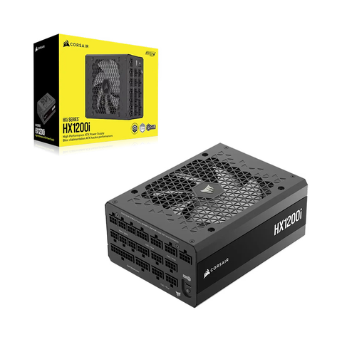Nguồn máy tính Corsair HX1200i 2025 ATX 3.1 & PCIe 5.1 1200W 80 Plus Platinum - (CP-9020307-NA)