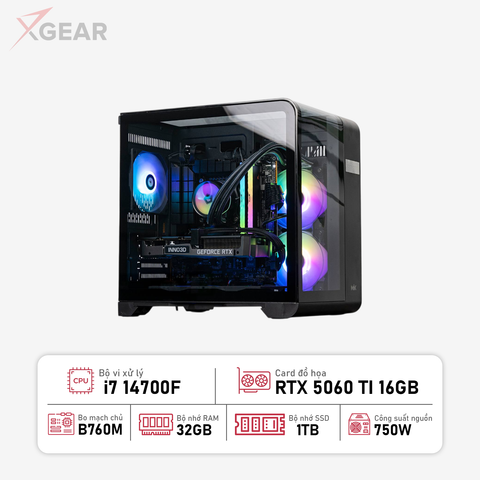 PC Bi7-506T PLUS  (Core I7 14700F | RAM 32G | RTX 5060 TI 16G | SSD 1TB)