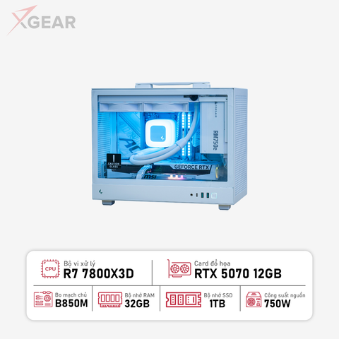 PC Gaming Mini WH - Ryzen 7 7800X3D - RTX 5070 12BG