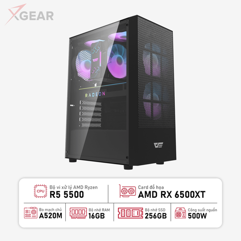 PC R5-6500XT PLUS (AMD R5 5500 - RX 6500XT - 16GB RAM - 256GB RAM)