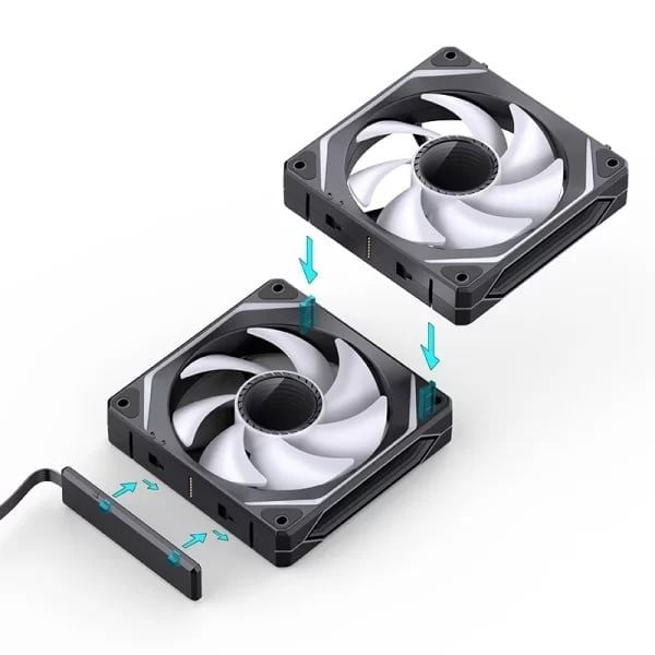 QUẠT TẢN NHIỆT JONSBO ZL-120 Black | White (3IN1)
