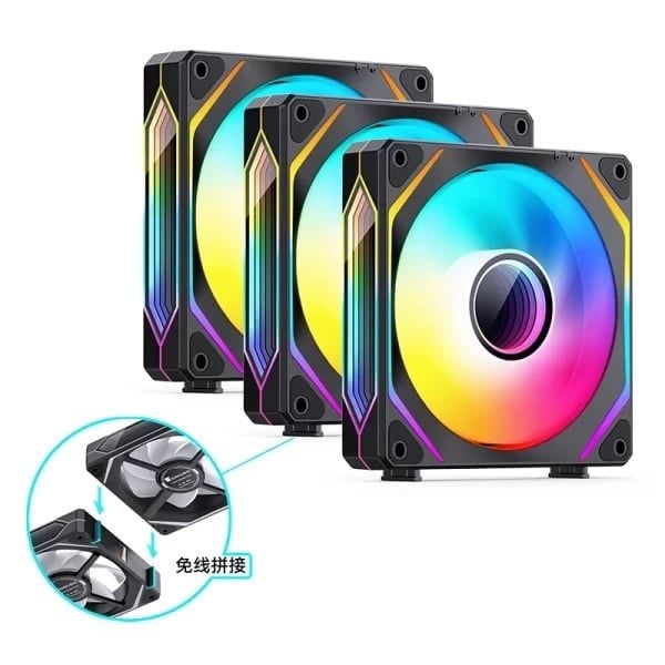 QUẠT TẢN NHIỆT JONSBO ZL-120 Black | White (3IN1)