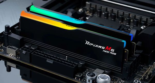 RAM PC G.Skill Ripjaws M5 Neo RGB 64GB - 6000MHz (2x32G) DDR5 (F5-6000J3636F32GX2-RM5NRK)