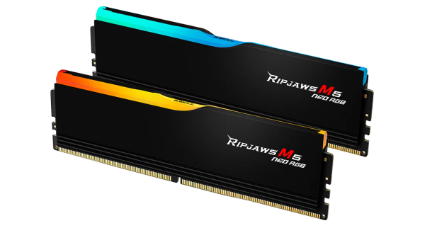 RAM PC G.Skill Ripjaws M5 Neo RGB 64GB - 6000MHz (2x32G) DDR5 (F5-6000J3636F32GX2-RM5NRK)
