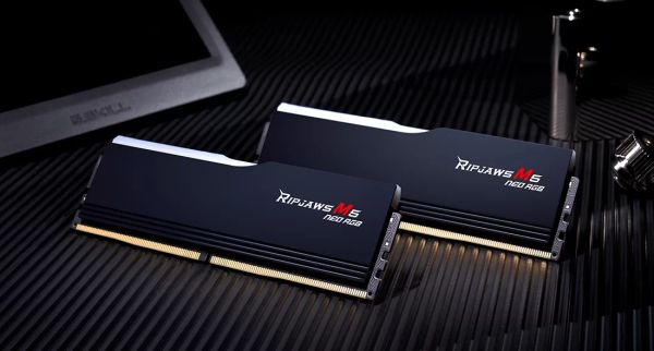 RAM PC G.Skill Ripjaws M5 Neo RGB 64GB - 6000MHz (2x32G) DDR5 (F5-6000J3636F32GX2-RM5NRK)