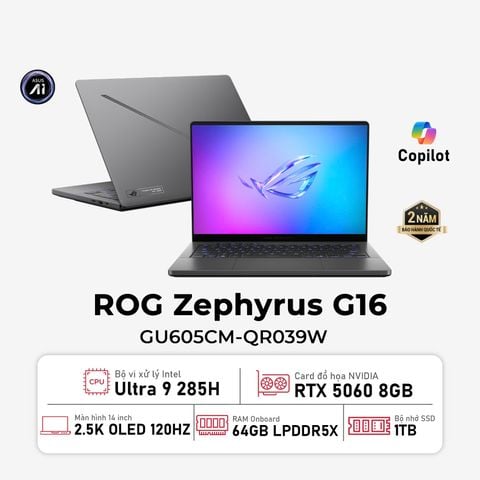 Laptop Gaming Asus ROG Zephyrus G16 GU605CM-QR039W