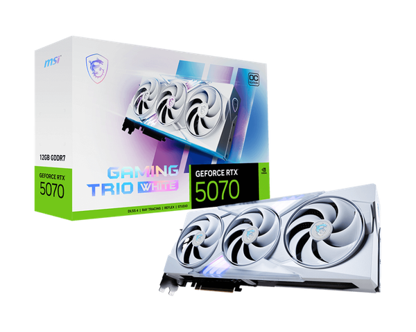 VGA MSI GeForce RTX 5070 12G GAMING TRIO OC WHITE