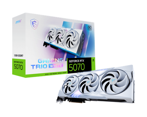 VGA MSI GeForce RTX 5070 12G GAMING TRIO OC WHITE