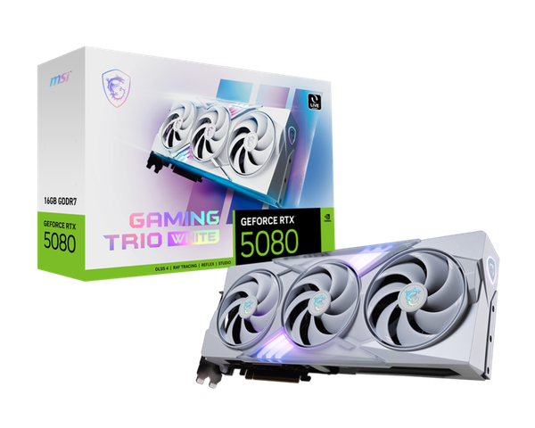 VGA MSI GeForce RTX 5080 16G GAMING TRIO OC WHITE