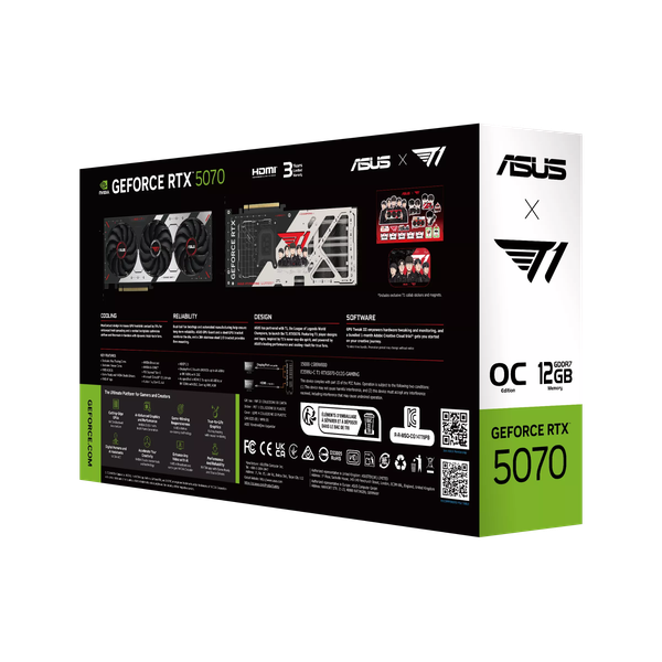 VGA ASUS T1 GeForce RTX™ 5070 12GB GDDR7 OC Edition