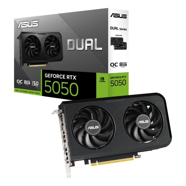 VGA ASUS Dual GeForce RTX 5050 8GB GDDR6 OC Edition (DUAL-RTX5050-O8G)