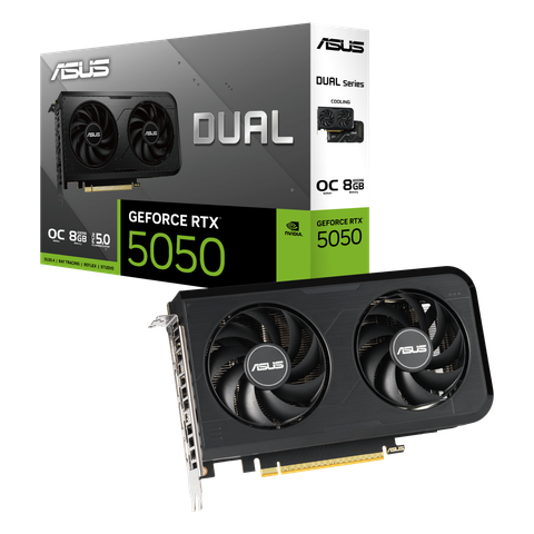 VGA ASUS Dual GeForce RTX 5050 8GB GDDR6 OC Edition (DUAL-RTX5050-O8G)