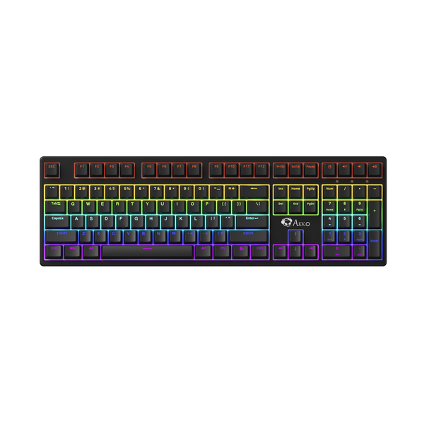 Bàn phím cơ Akko 3108 SR Black Shine Through