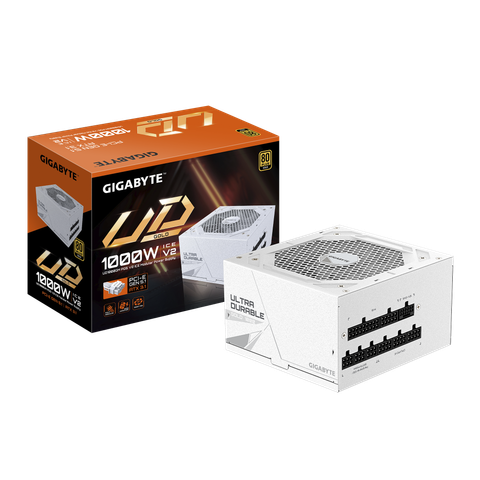 Nguồn Gigabyte UD1000GM PG5 V2 ICE 1000W (80 PLUS Gold/ Full modular/ Màu trắng)