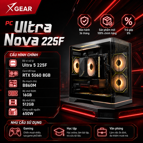 PC Ultra Nova 225F | (Ultra 5 225F - RTX 5060 8GB)