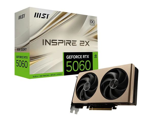 VGA MSI GeForce RTX 5060 8G INSPIRE 2X OC